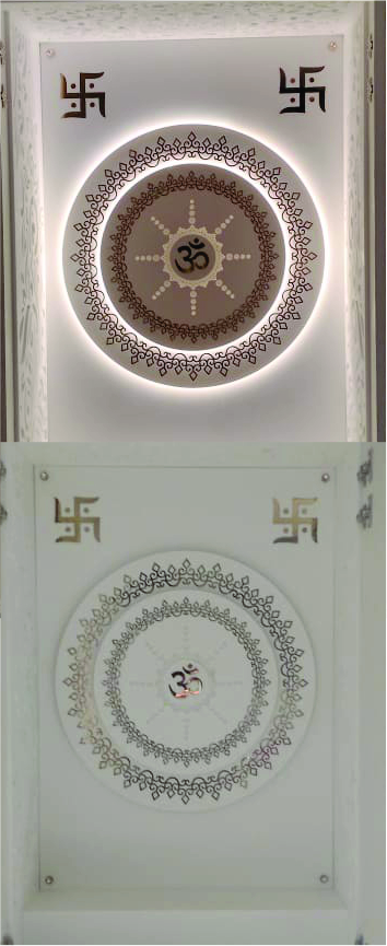 CORIAN TEMPLE OM with Gold Finish Inlay