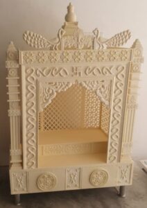 White Religious 3D CNC Corian Temple